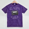 Retro Pager 90s Nostalgia Mineral Wash Tshirts Mineral Purple