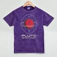 Retro Pluto Never Forget Classic Planet Pluto Nostalgia Mineral Wash Tshirts Mineral Purple