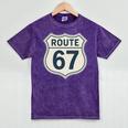 Retro Route 67 Highway Sign Vintage Road Nostalgia Premium Tri-Blend Mineral Wash Tshirts Mineral Purple Retro Route 67 Highway Sign Vintage Road Nostalgia Premium Tri-Blend Mineral Wash Tshirts Mineral Purple