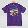 Retro Sci Fi Star Rebel 1977 Space Vintage Nerd Nostalgia Premium Mineral Wash Tshirts Mineral Purple