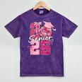 Retro Senior 2026 Coquette Bow Graduation Class Of 2026 Mineral Wash Tshirts Mineral Purple