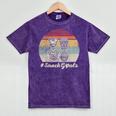 Retro Snack Goals Icon Nostalgia Mineral Wash Tshirts Mineral Purple