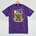 Retro Tech Stack 80s 90s Nostalgia Analog Devices Mineral Wash Tshirts Mineral Purple