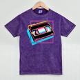 Retro VHS Vaporwave Video Cassette Nostalgia Geek Chic Premium Tri-Blend Mineral Wash Tshirts Mineral Purple