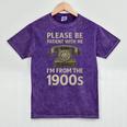 Retro Vintage Please Be Patient With Me I'm From The 1900s Premium Mineral Wash Tshirts Mineral Purple Retro Vintage Please Be Patient With Me I'm From The 1900s Premium Mineral Wash Tshirts Mineral Purple