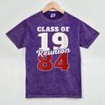 Reunion 1984 Class Of 1984 Reunion 84 Graduation 1984 Mineral Wash Tshirts Mineral Purple