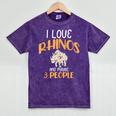 I Like Rhinos And Maybe 3 People Introvert Animal Mineral Wash Tshirts Mineral Purple I Like Rhinos And Maybe 3 People Introvert Animal Mineral Wash Tshirts Mineral Purple