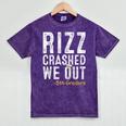 Rizz Crashed We Out 5th Grade Graduation Fifth Graders Mineral Wash Tshirts Mineral Purple