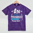 RN In Progress Loading Future Nurse Graduation Lover Mineral Wash Tshirts Mineral Purple