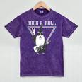 Rock & Roll Wizard Music Nostalgia Premium Tri-Blend Mineral Wash Tshirts Mineral Purple