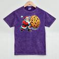 Santa Holding Cookie Xmas Baker Introvert Christmas Mineral Wash Tshirts Mineral Purple Santa Holding Cookie Xmas Baker Introvert Christmas Mineral Wash Tshirts Mineral Purple