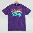 Sarcasm It's How I Hug Sarcastic Humor Introvert Mineral Wash Tshirts Mineral Purple
