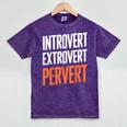 Sarcastic Introvert Extrover Pervert Mineral Wash Tshirts Mineral Purple Sarcastic Introvert Extrover Pervert Mineral Wash Tshirts Mineral Purple