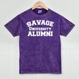 Savage University Shirt School Graduation Shirts Mineral Wash Tshirts Mineral Purple