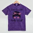 I Came I Saw I Had Anxiety So I Left Messy Bun Introvert Mineral Wash Tshirts Mineral Purple I Came I Saw I Had Anxiety So I Left Messy Bun Introvert Mineral Wash Tshirts Mineral Purple