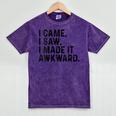 I Came I Saw I Made It Awkward Introvert Humor Quote Mineral Wash Tshirts Mineral Purple I Came I Saw I Made It Awkward Introvert Humor Quote Mineral Wash Tshirts Mineral Purple