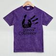 School Counselor t Shirt School Teacher Graduation Idea Mineral Wash Tshirts Mineral Purple