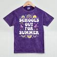 School's Out For Summer Unicorn Graduation Teacher Student Mineral Wash Tshirts Mineral Purple