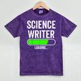 Science Writer Loading Graduation Graduate New Job Mineral Wash Tshirts Mineral Purple