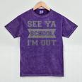 See Ya Elementary School Graduation Shirt Mineral Wash Tshirts Mineral Purple