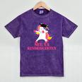See Ya Kindergarten DABBING Unicorn Graduation Meme Mineral Wash Tshirts Mineral Purple