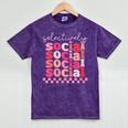 Selectively Social Sarcastic Introvert Humor Mineral Wash Tshirts Mineral Purple Selectively Social Sarcastic Introvert Humor Mineral Wash Tshirts Mineral Purple