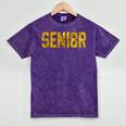 SEN18R Senior 2018 High School Graduation Party T-Shirt Mineral Wash Tshirts Mineral Purple