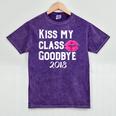 Sen18r Shirt Senior 2018 Graduation Kiss Lips Mineral Wash Tshirts Mineral Purple