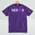 Senior 2018 TShirt Graduation Class Of 2018 Tee Shirt Mineral Wash Tshirts Mineral Purple