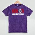 Senior 2018 Valedictorian School Colors Graduation Mineral Wash Tshirts Mineral Purple