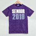 Senior 2019 Shirt Graduation Class Back To School Tee Mineral Wash Tshirts Mineral Purple
