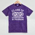 Senior 2020 Countdown To Graduation T-Shirt Mineral Wash Tshirts Mineral Purple