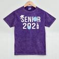 Senior 2021 Grad Shirt 2021 Graduation Mineral Wash Tshirts Mineral Purple