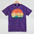 Senior 2023 Graduation My Last First Day Of Class Of 2023 Mineral Wash Tshirts Mineral Purple