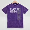 Senior 2024 Class Of 2024 Seniors Graduation 2024 Graduate Mineral Wash Tshirts Mineral Purple