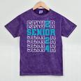 Senior 2024 Graduation Class Of 2024 Senior Boys Girls Mineral Wash Tshirts Mineral Purple