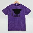 SENIOR 2025 Cute Graduation Class Of 2025 Graduate Mineral Wash Tshirts Mineral Purple
