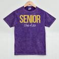 Senior 2025 Graduation Class Of 2025 Senior Men Women Mineral Wash Tshirts Mineral Purple