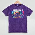 Senior 2025 Graduation My Last First Day Of Class Of 2025 Mineral Wash Tshirts Mineral Purple