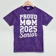 Senior 2025 Volleyball Mom High School Graduation Outfit Fun Mineral Wash Tshirts Mineral Purple