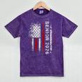 Senior 2026 American Flag Shirt USA Graduation Class Of 2026 Mineral Wash Tshirts Mineral Purple