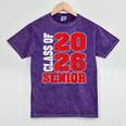 Senior 2026 Class Of 2026 Graduation Mineral Wash Tshirts Mineral Purple