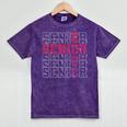 Senior 2026 Class Of 2026 Graduation 2026 Pink Girl Women Mineral Wash Tshirts Mineral Purple