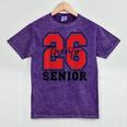 Senior 2026 Class Of 2026 School Graduation 2026 Merch Mineral Wash Tshirts Mineral Purple