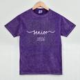 Senior 2026 Class Of 2026 School Year Graduation Men Women Mineral Wash Tshirts Mineral Purple