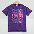 Senior 2026 Class Of 2026 Seniors Graduation 2026 Girl Women Mineral Wash Tshirts Mineral Purple