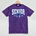 Senior 2026 Class Of 2026 Toile Coquette Bow Graduation 2026 Mineral Wash Tshirts Mineral Purple