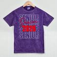 Senior 2026 Retro Class Of 2026 Graduation For Students Mineral Wash Tshirts Mineral Purple