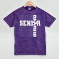 Senior 2026 Soccer Player Class Of 2026 Senior Graduation Mineral Wash Tshirts Mineral Purple