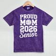 Senior 2026 Volleyball Mom High School Graduation Outfit Mineral Wash Tshirts Mineral Purple